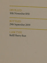 Load image into Gallery viewer, Speymalt Macallan 1950/2009