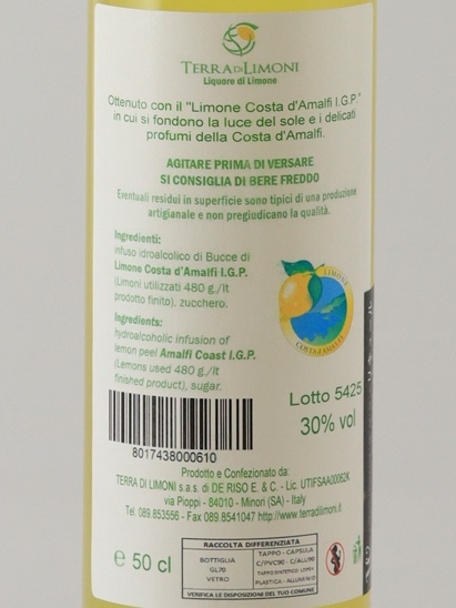 Terra Di Limoni Liquore Di Limone