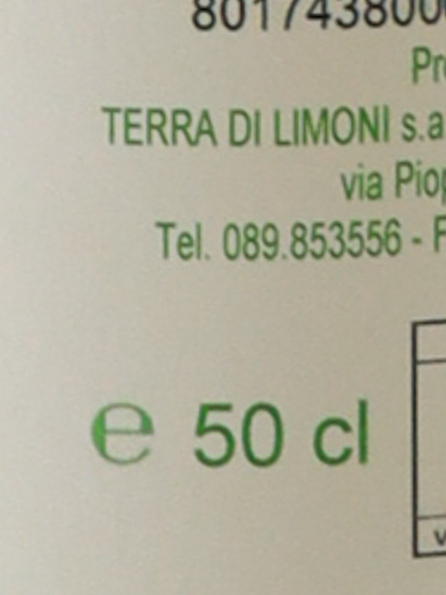 Terra Di Limoni Liquore Di Limone
