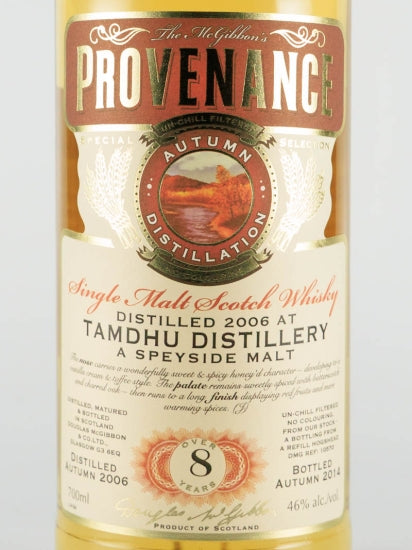Provenance Tamdhu 8 Years 2006