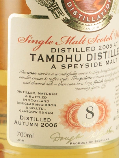 Provenance Tamdhu 8 Years 2006
