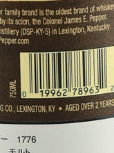 Load image into Gallery viewer, James E. Pepper 1776 Straight Bourbon