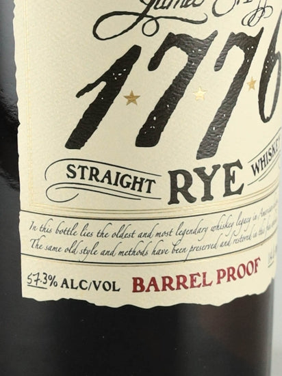James E. Pepper 1776 Rye Barrel Proof