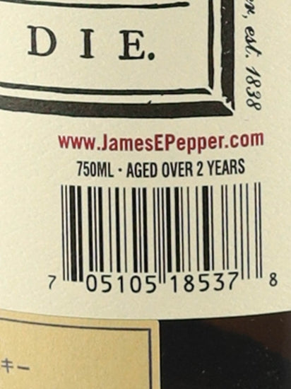James E. Pepper 1776 Rye Barrel Proof