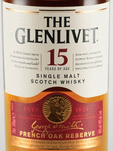 Load image into Gallery viewer, Glenlivet 15 Years French Oak Reserve