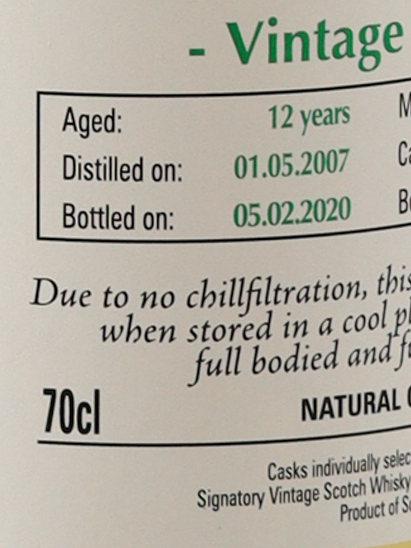 Signatory Glen Elgin 12 Years 2007