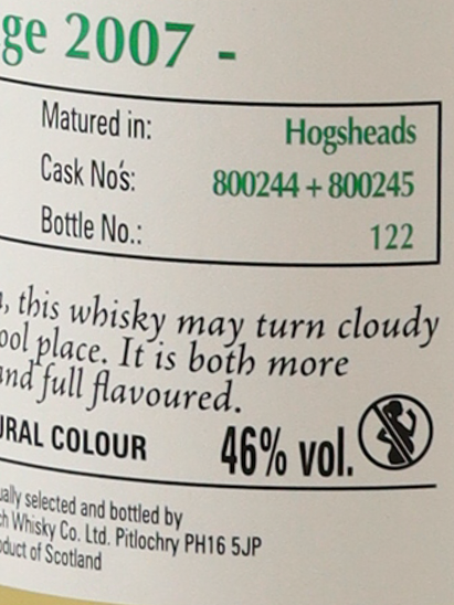 Signatory Glen Elgin 12 Years 2007