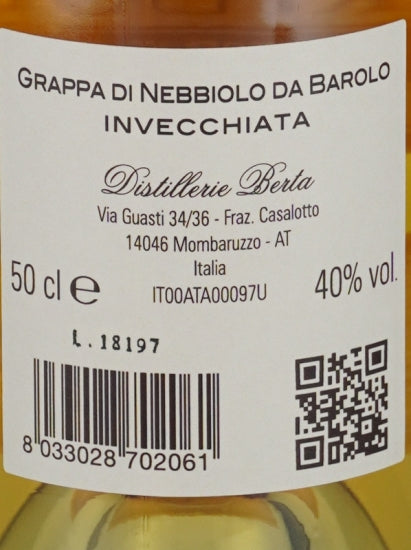 Berta Soli Dolga Grappa di Barolo