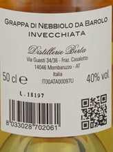 Load image into Gallery viewer, Berta Soli Dolga Grappa di Barolo