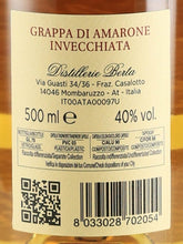 Load image into Gallery viewer, Berta La Moosa Grappa di Amarone
