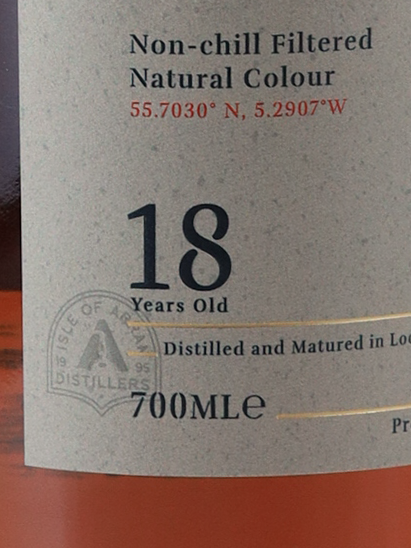 Arran Malt 18 Years