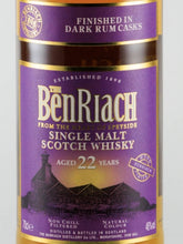 Load image into Gallery viewer, Benriach 22 Years Dark Rum Finish