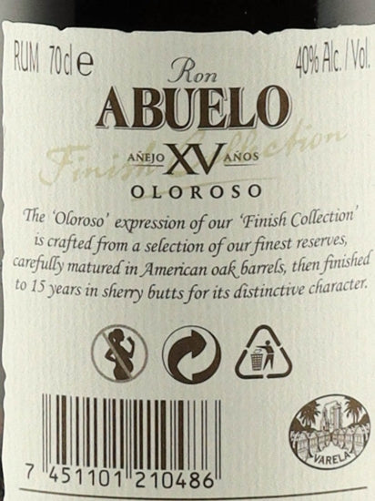 Ron Abuelo 15 Years Finish Collection Oloroso