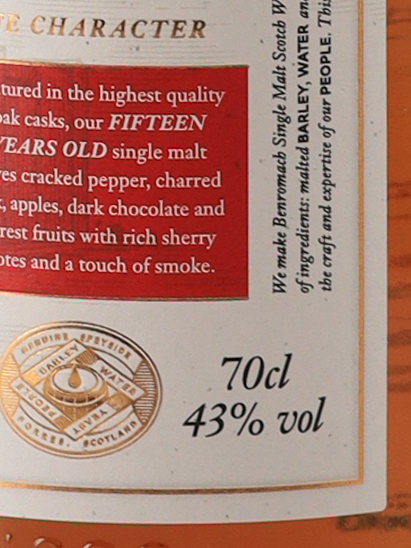 Benromach 15 Years
