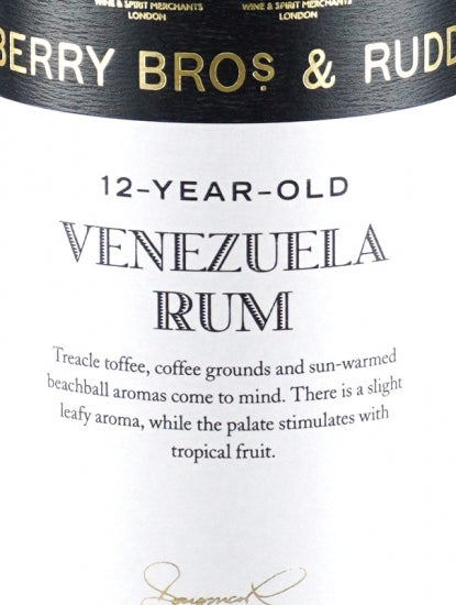 BB&R Venezuela Rum 12 Years 2006