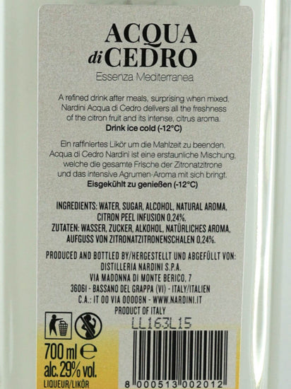Nardini Acqua di Cedro