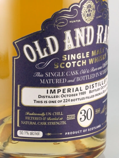 Old & Rare Imperial 30 Years 1989