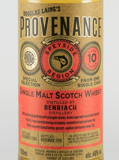 Provenance Benriach 10 Years 2008