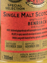 Load image into Gallery viewer, Provenance Benriach 10 Years 2008