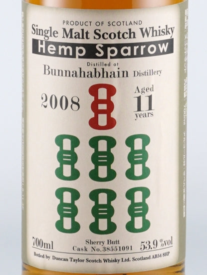 Hampden Sparrow Bunnahabhain 11 Years 2008