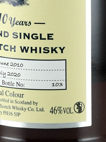 Signatory Edradour 10 Years 2010/2020-07 Unchillfiltered