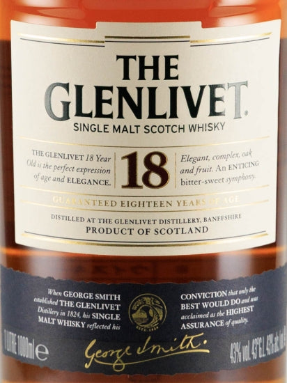 Glenlivet 18 Years 1L Old Label