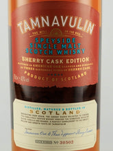 Load image into Gallery viewer, Tamnavulin Sherry Cask