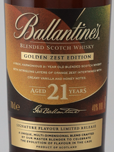 Load image into Gallery viewer, Ballantine's 21 Year Old Golden Zest Edition