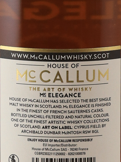 House of McCallum House of McCallum Sauternes Finish