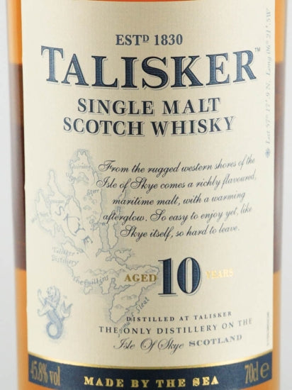 Talisker 10 Years 700ml Old Label