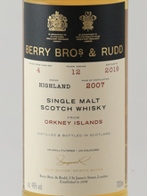Load image into Gallery viewer, BB&amp;R Orkney Single Malt 12 Years 2007