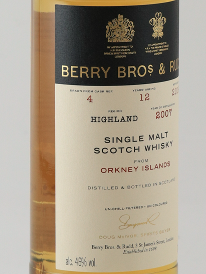 BB&R Orkney Single Malt 12 Years 2007