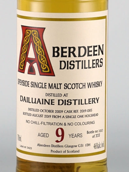 Blackadder Aberdeen Dailuaine 9 Years 2009