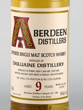 Load image into Gallery viewer, Blackadder Aberdeen Dailuaine 9 Years 2009