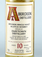 Load image into Gallery viewer, Blackadder Aberdeen Dufftown 10 Years 2008