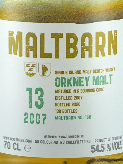 Maltbarn Orkney Malt 13 Years 2007