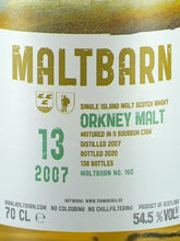 Load image into Gallery viewer, Maltbarn Orkney Malt 13 Years 2007
