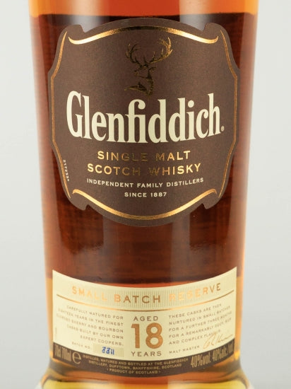 Glenfiddich 18 Years 700ml Old Label