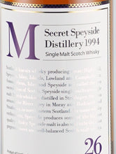 Load image into Gallery viewer, Whiskipedia M Secret Speyside 26 Years 1994