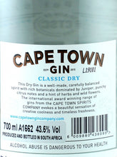 Load image into Gallery viewer, Cape Town Classic Dry Gin