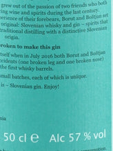 Load image into Gallery viewer, Broken Bones Navy Strength Gin