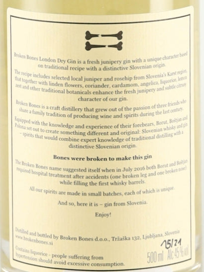 Broken Bones London Dry Gin