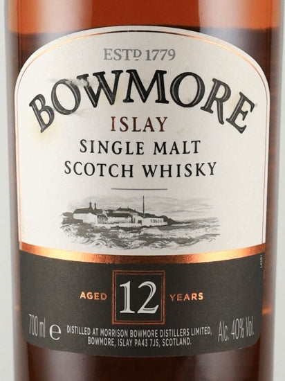 Bowmore 12 Years Old Label