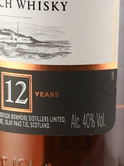 Bowmore 12 Years Old Label