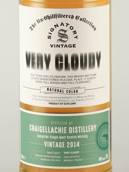 Signatory Very Cloudy Craigellachie 7 Years 2014 for LMDW