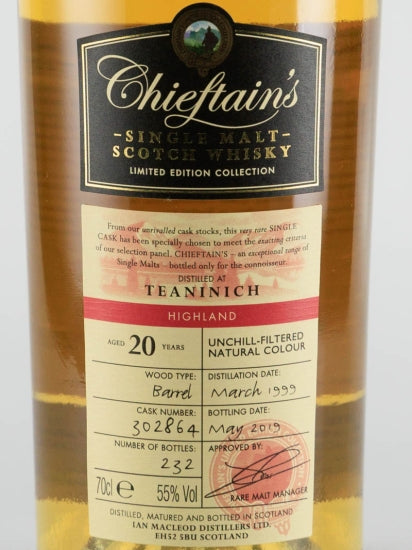Chieftain's Teaninich 20 Years 1999