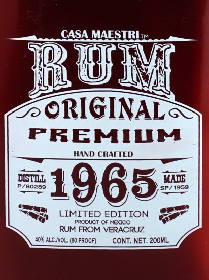 Casa Maestri Rum Flask Bottle 200ml