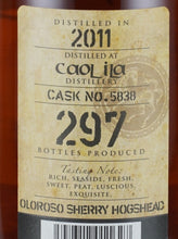Load image into Gallery viewer, Kingsbury Gold Caol Ila 7 Years 2011