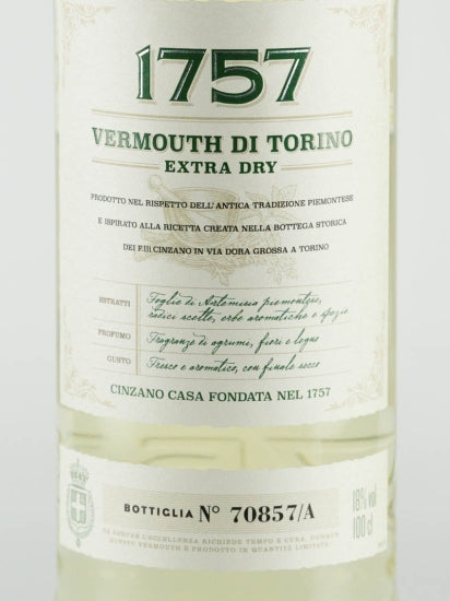 Cinzano Vermouth di Torino 1757 Extra Dry 1L