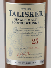 Load image into Gallery viewer, Talisker 25 Year Old 2020 Release Lot 0132